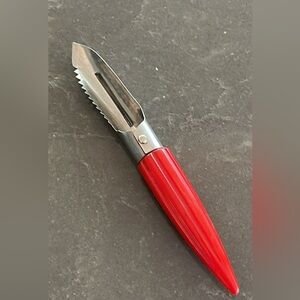 Androck Apple Corer with Red Bullet Bakelite Handle